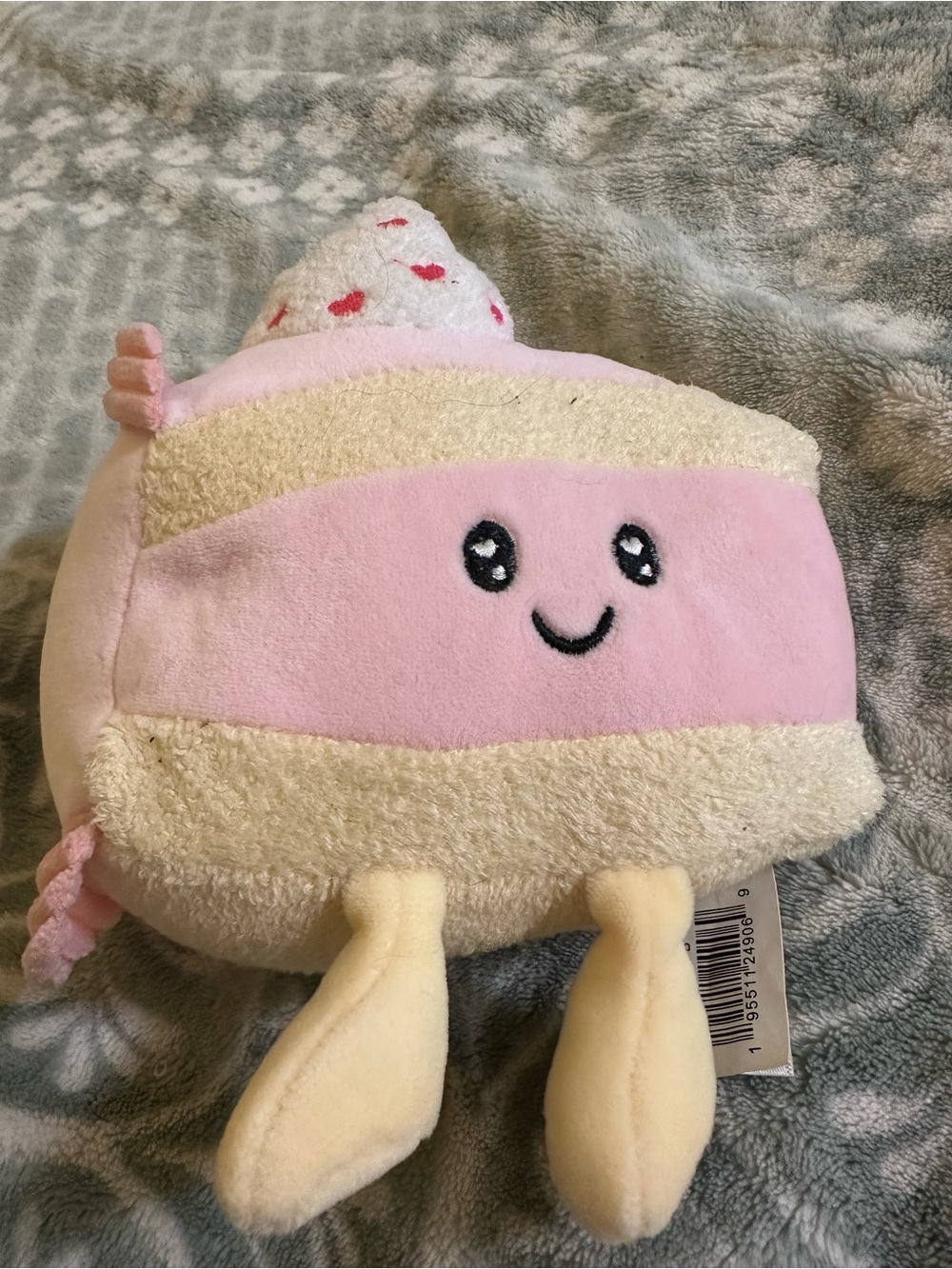 Plush Pink Slice Cake Plush Toy - Soft Dessert Stuffed Animal